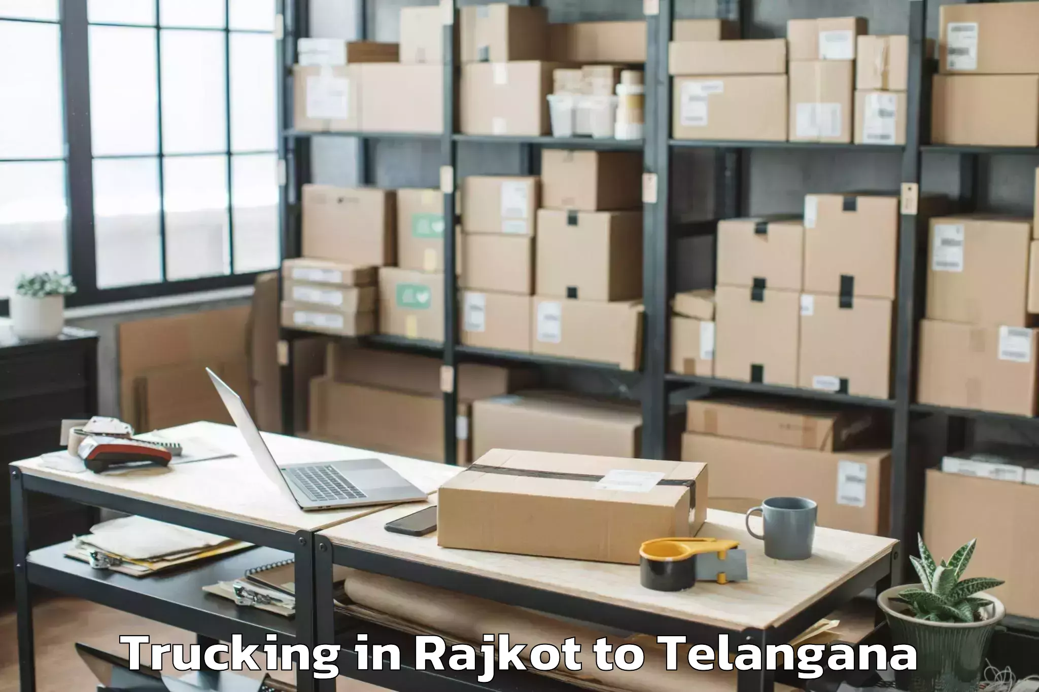 Trusted Rajkot to Manneguda Trucking